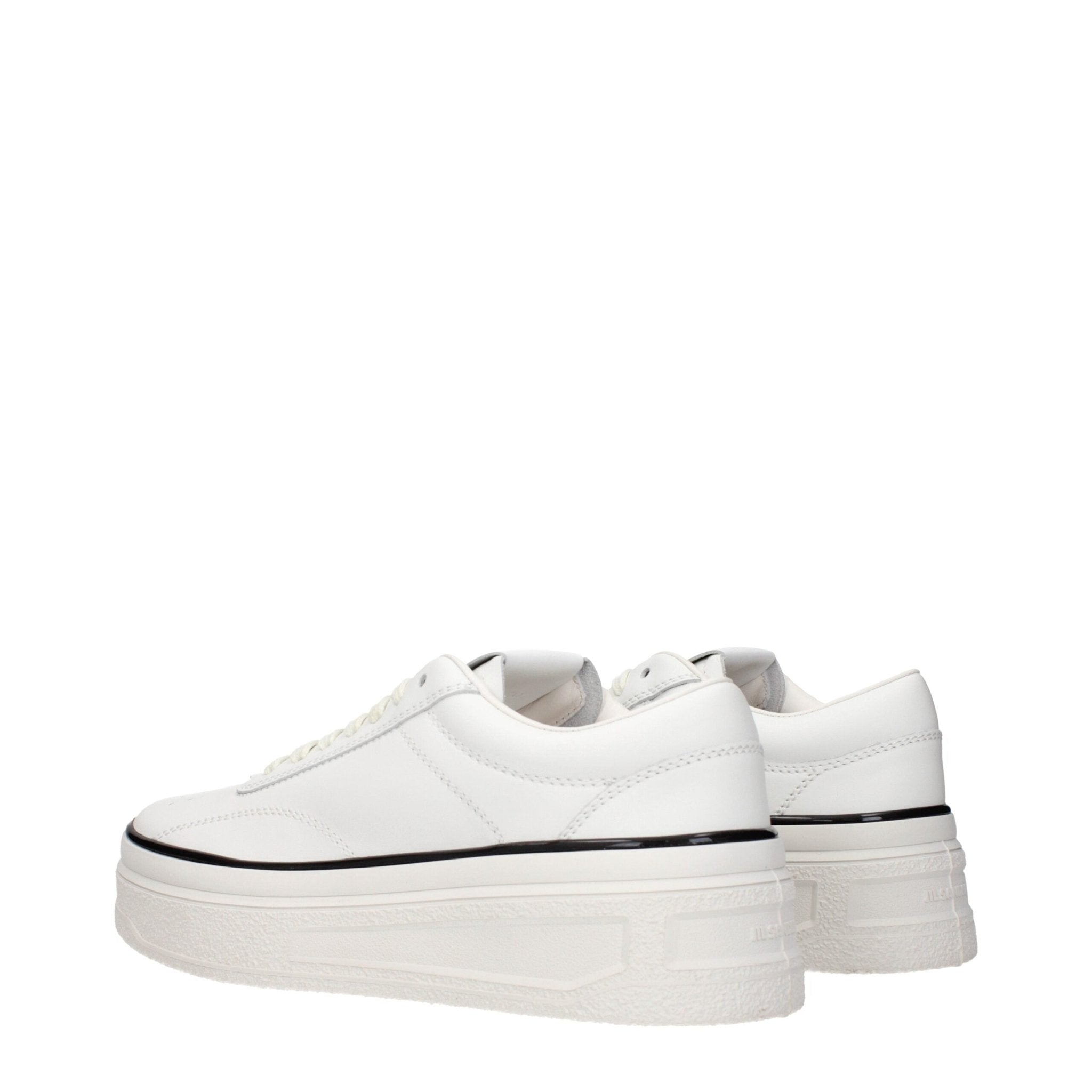 Jil Sander White Leather Platform Sneakers - GET THE BRAND
