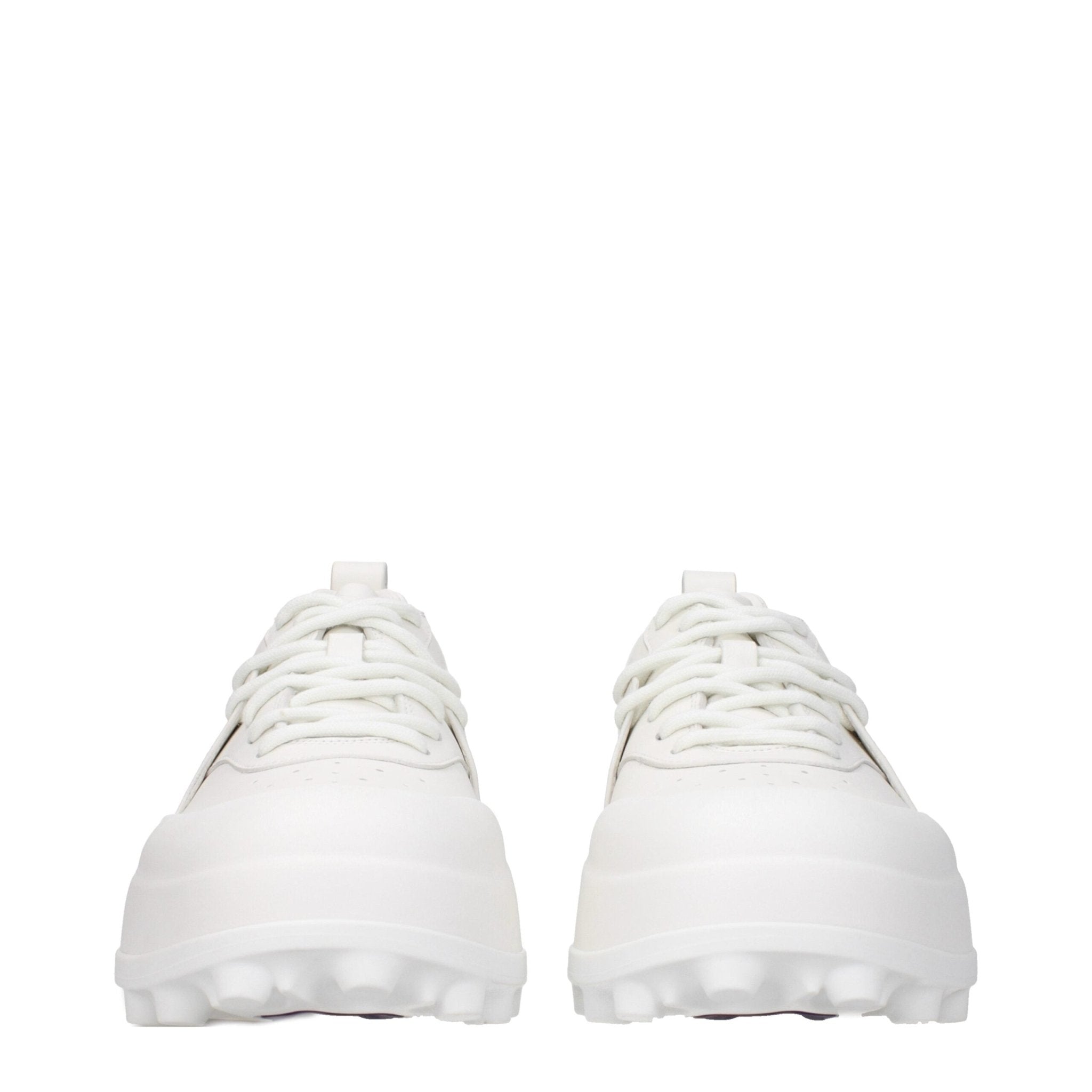 Jil Sander White Leather Sneakers - GET THE BRAND