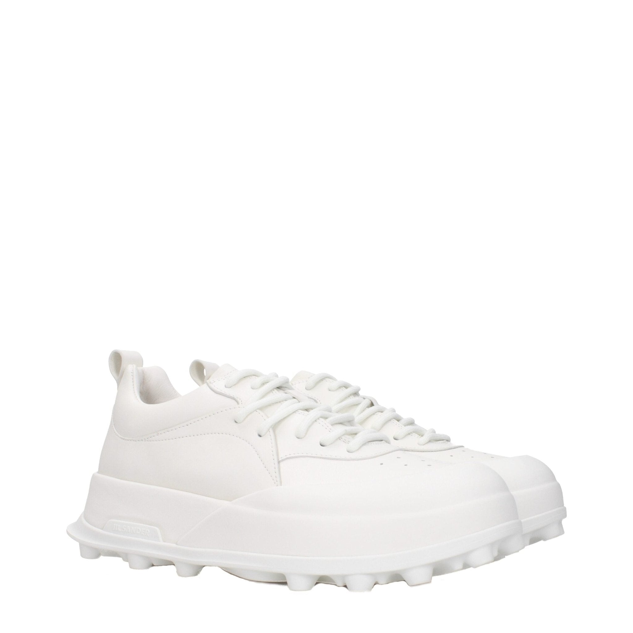 Jil Sander White Leather Sneakers - GET THE BRAND