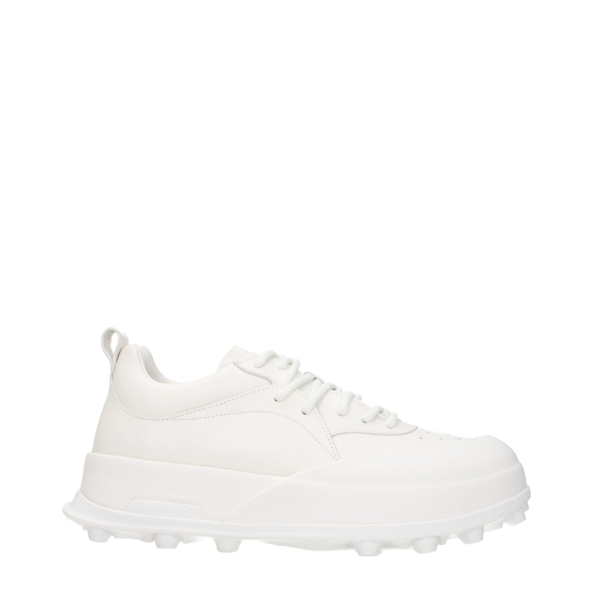 Jil Sander White Leather Sneakers - GET THE BRAND