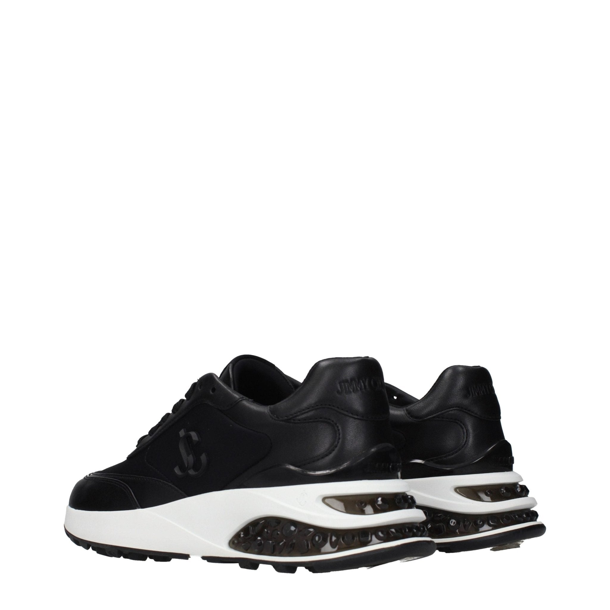Jimmy Choo Black Fabric Athletic Sneakers - GET THE BRAND
