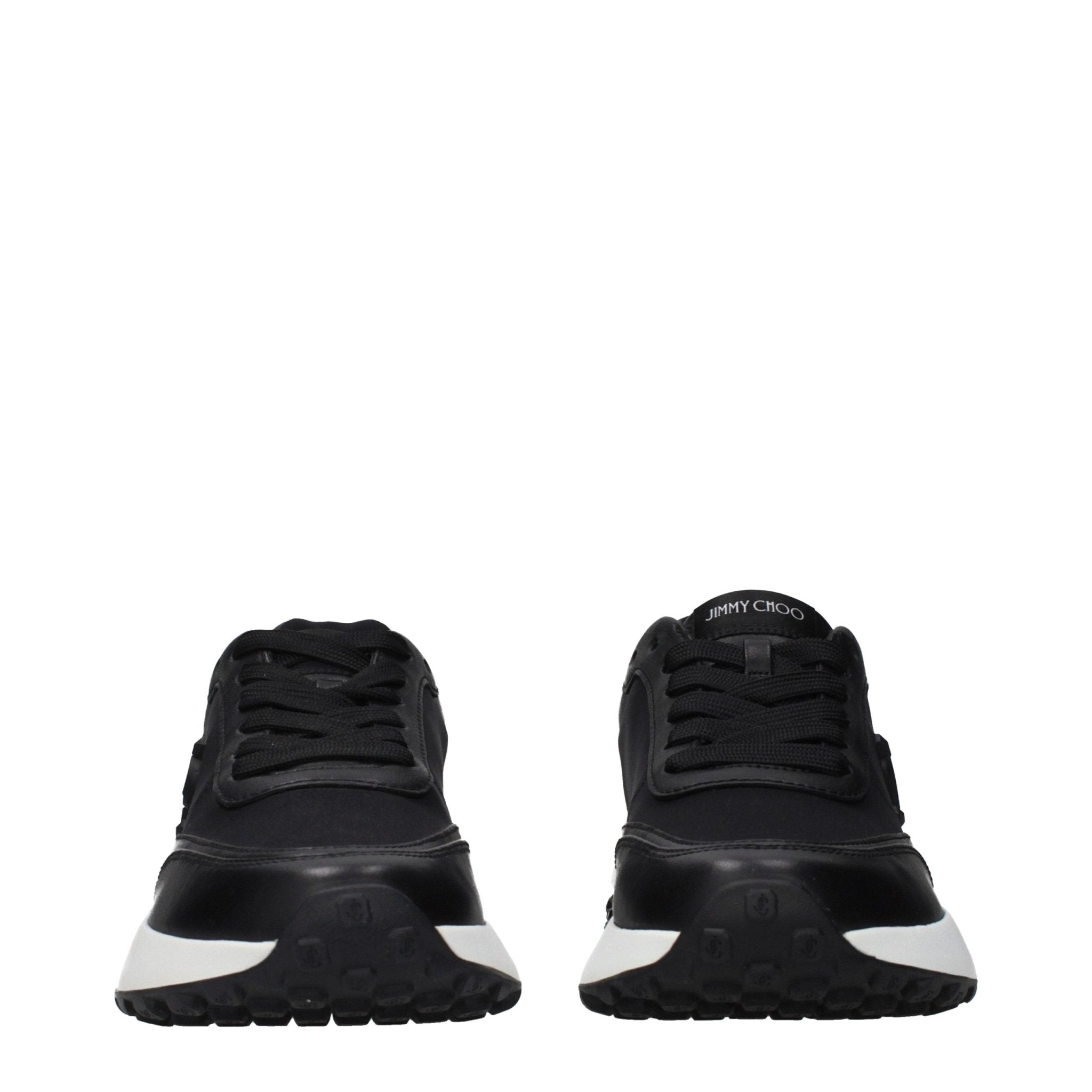 Jimmy Choo Black Fabric Athletic Sneakers - GET THE BRAND