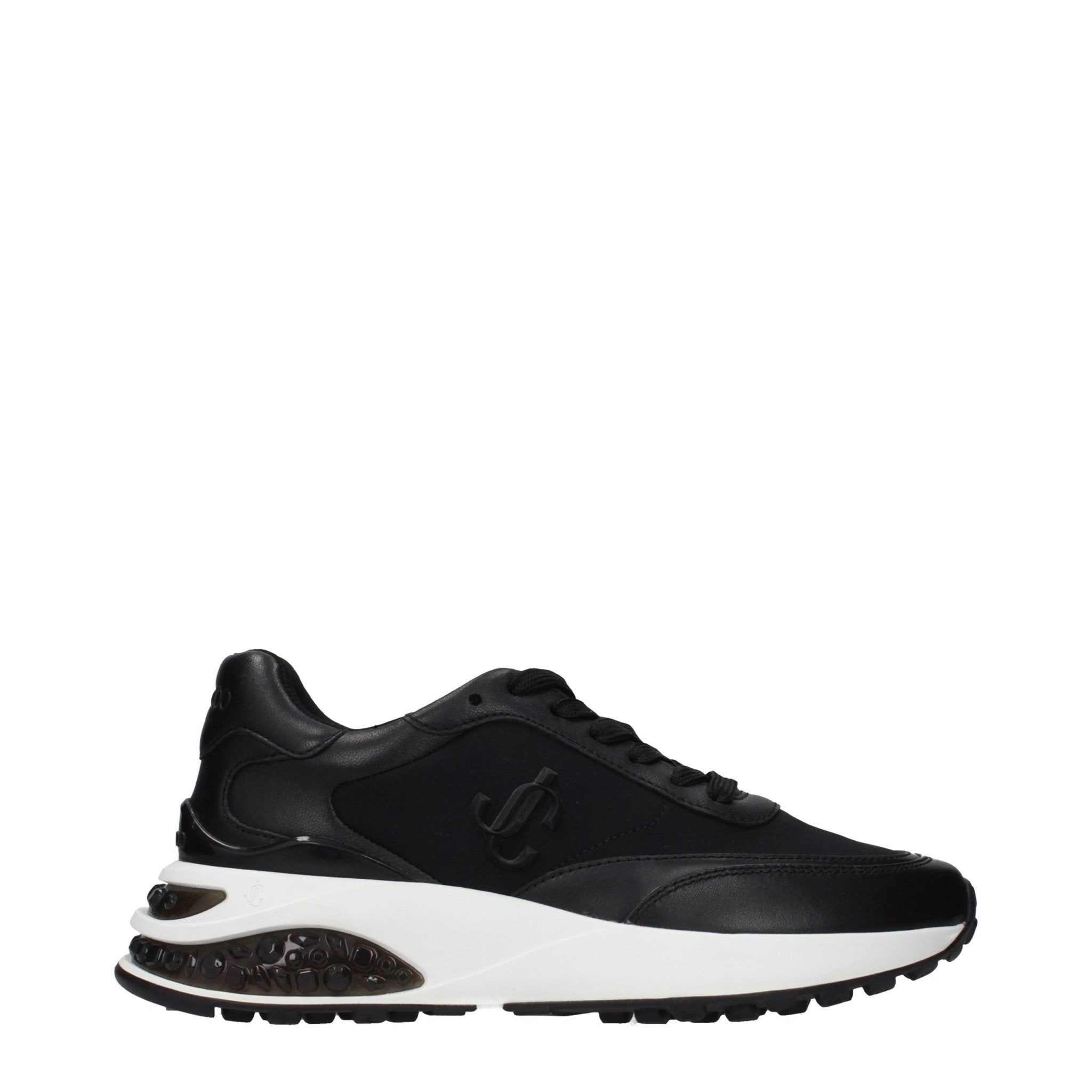 Jimmy Choo Black Fabric Athletic Sneakers - GET THE BRAND