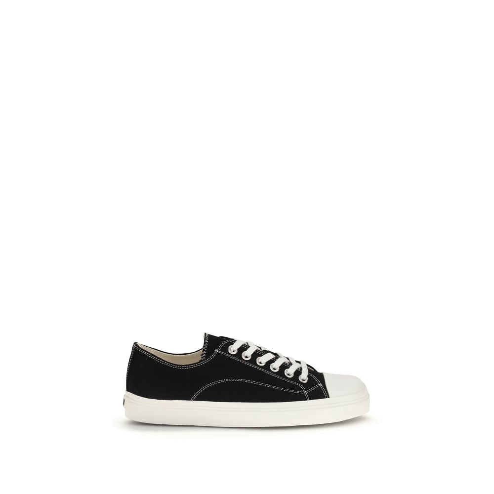 Moschino Black Cotton Low Top Sneakers - GET THE BRAND