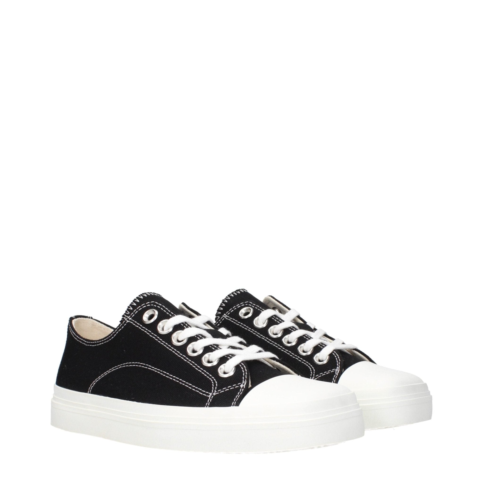 Moschino Black Fabric Low Top Sneakers - GET THE BRAND