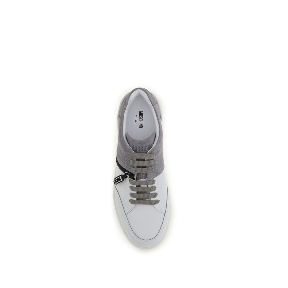 Moschino Multicolor Calf Leather Bos Taurus Low Top Sneakers - GET THE BRAND