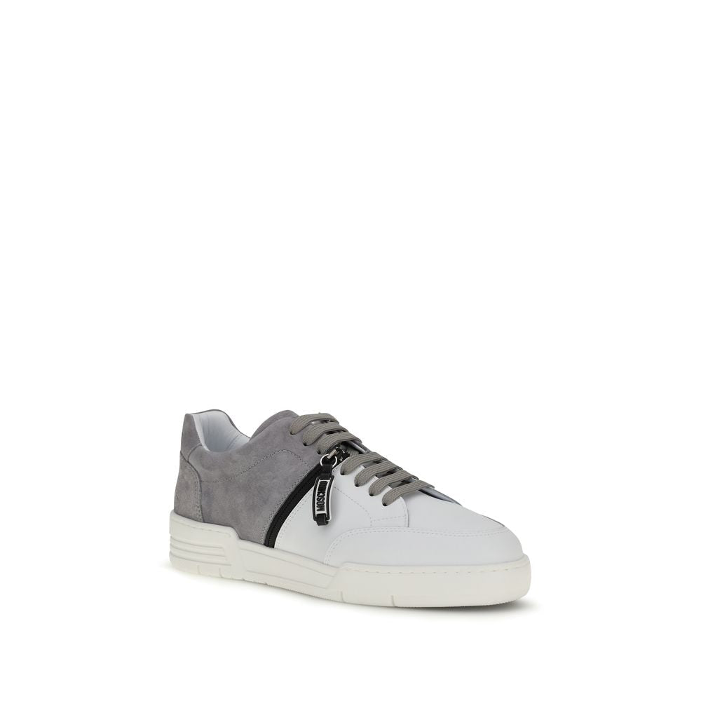 Moschino Multicolor Calf Leather Bos Taurus Low Top Sneakers - GET THE BRAND