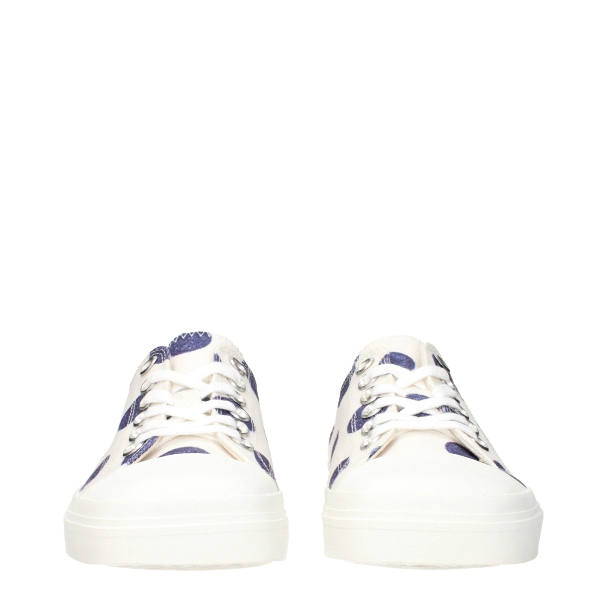 Moschino White Fabric Low Top Sneakers - GET THE BRAND