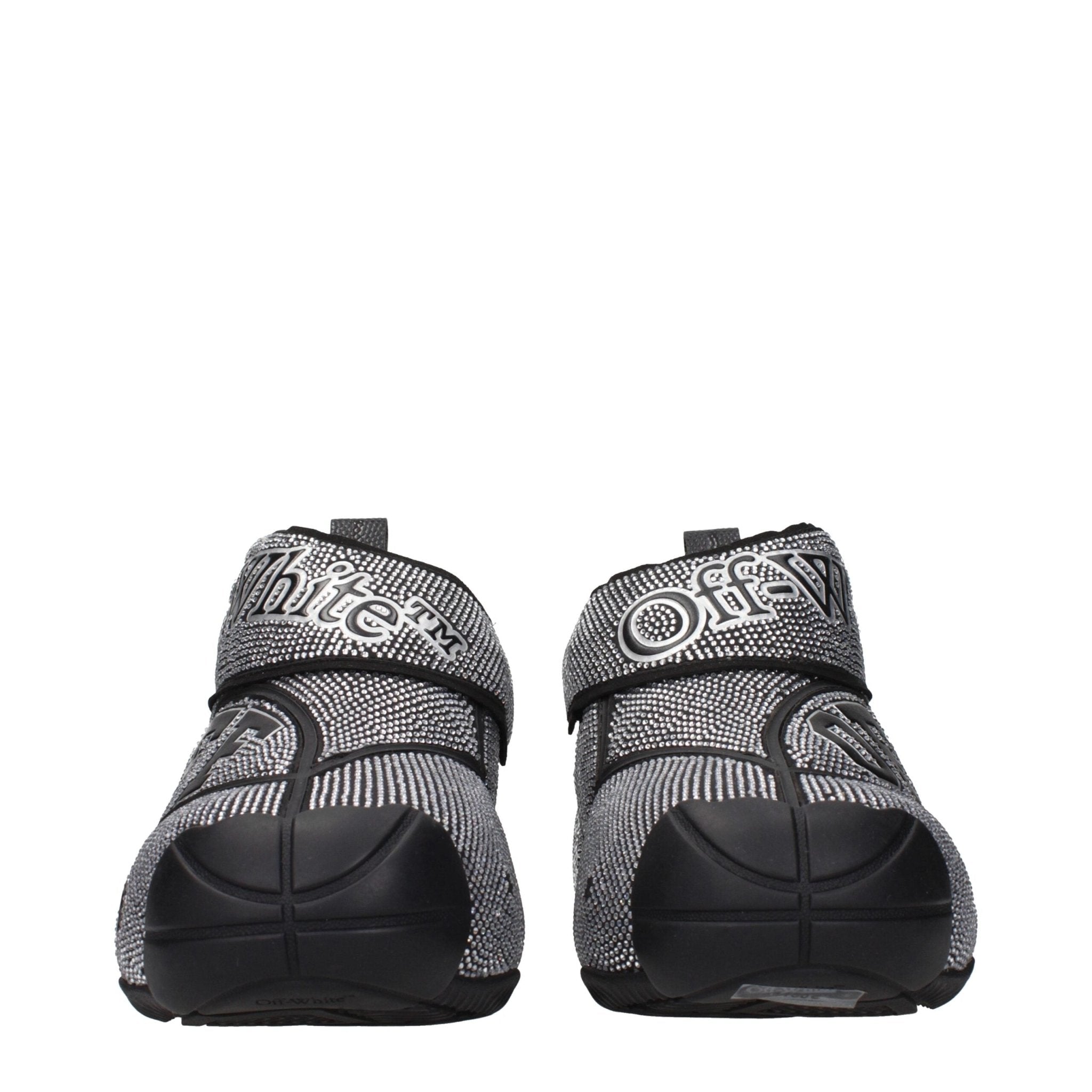 Off-White Black Cotton Sneakers - GET THE BRAND