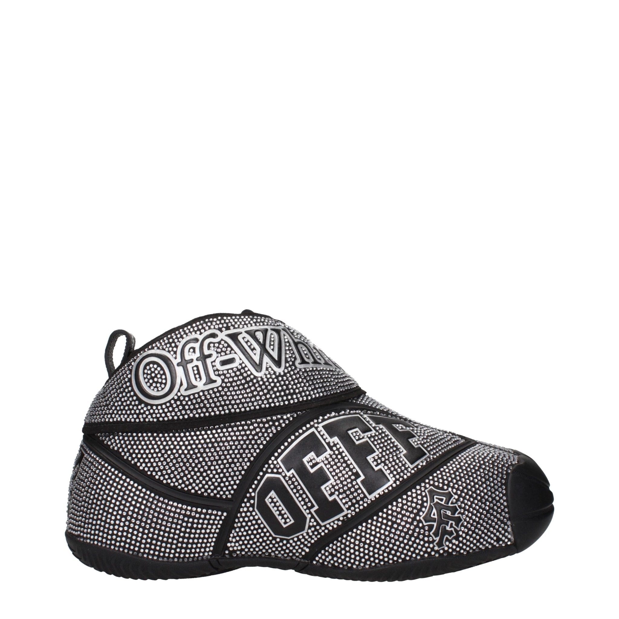 Off-White Black Cotton Sneakers - GET THE BRAND