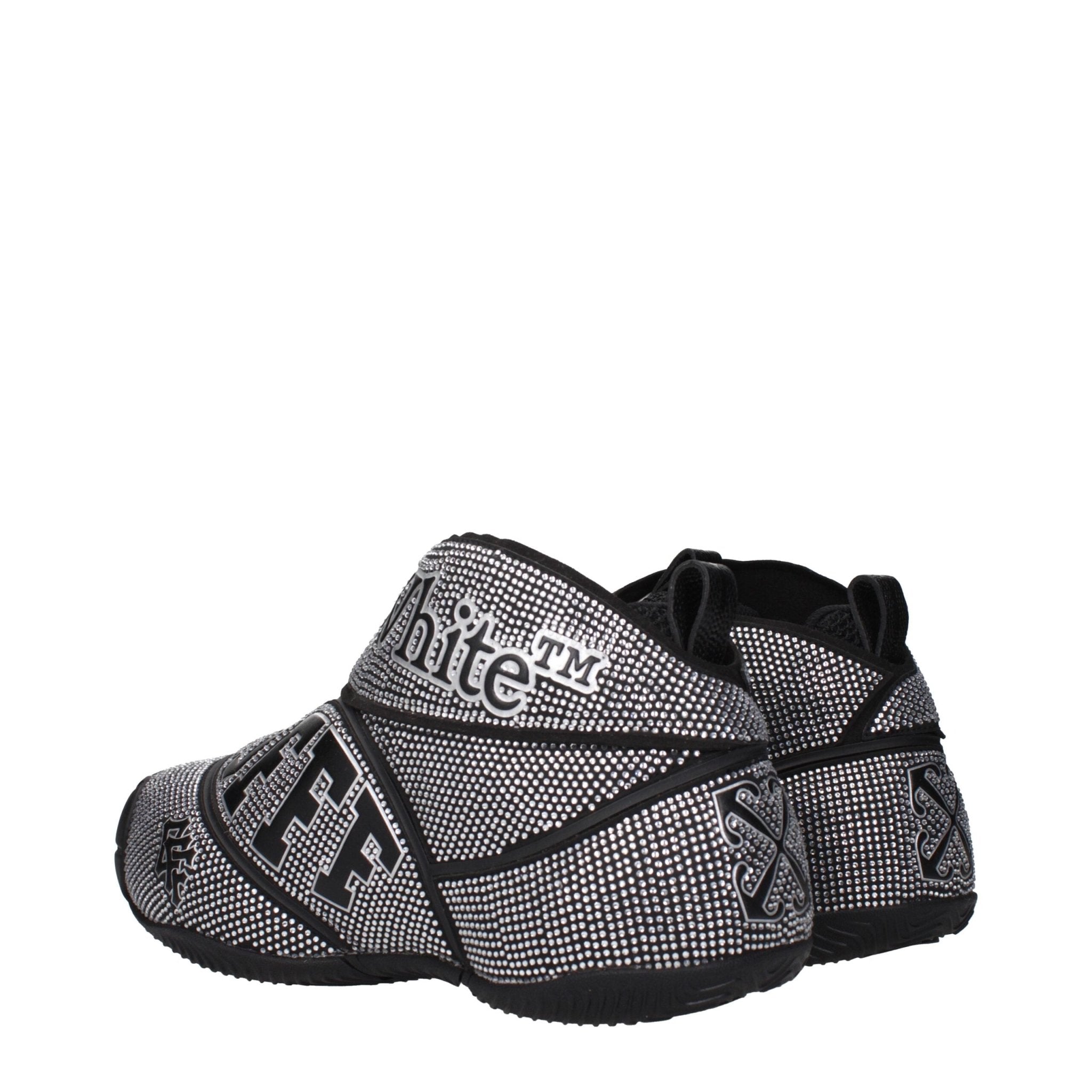 Off-White Black Cotton Sneakers - GET THE BRAND