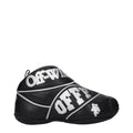 Off-White Black Leather High Top Sneakers - GET THE BRAND