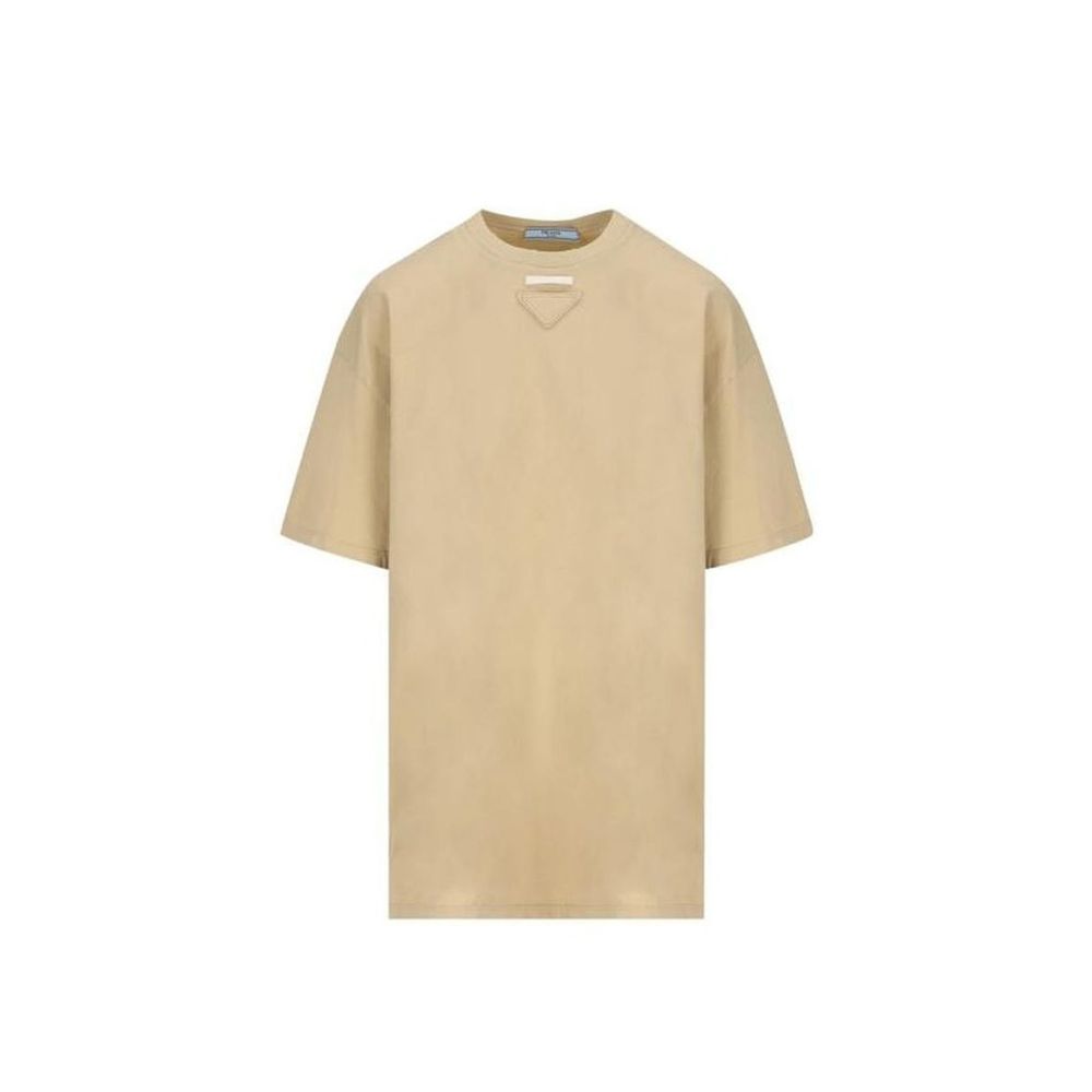 Prada Beige Cotton T-Shirt - GET THE BRAND