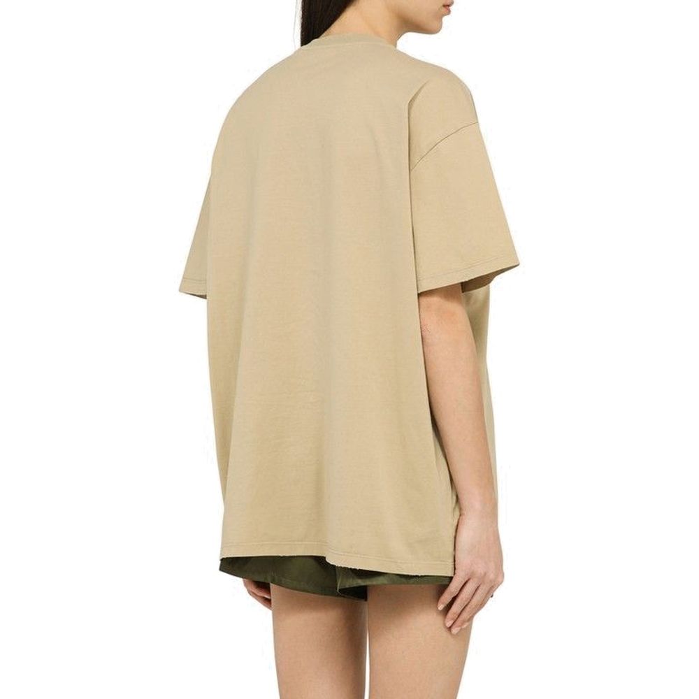 Prada Beige Cotton T-Shirt - GET THE BRAND