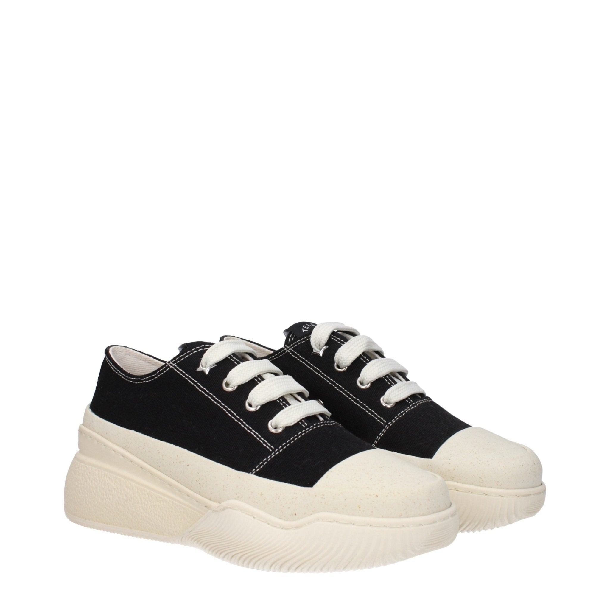 Stella McCartney Black Fabric Chunky Sneakers - GET THE BRAND