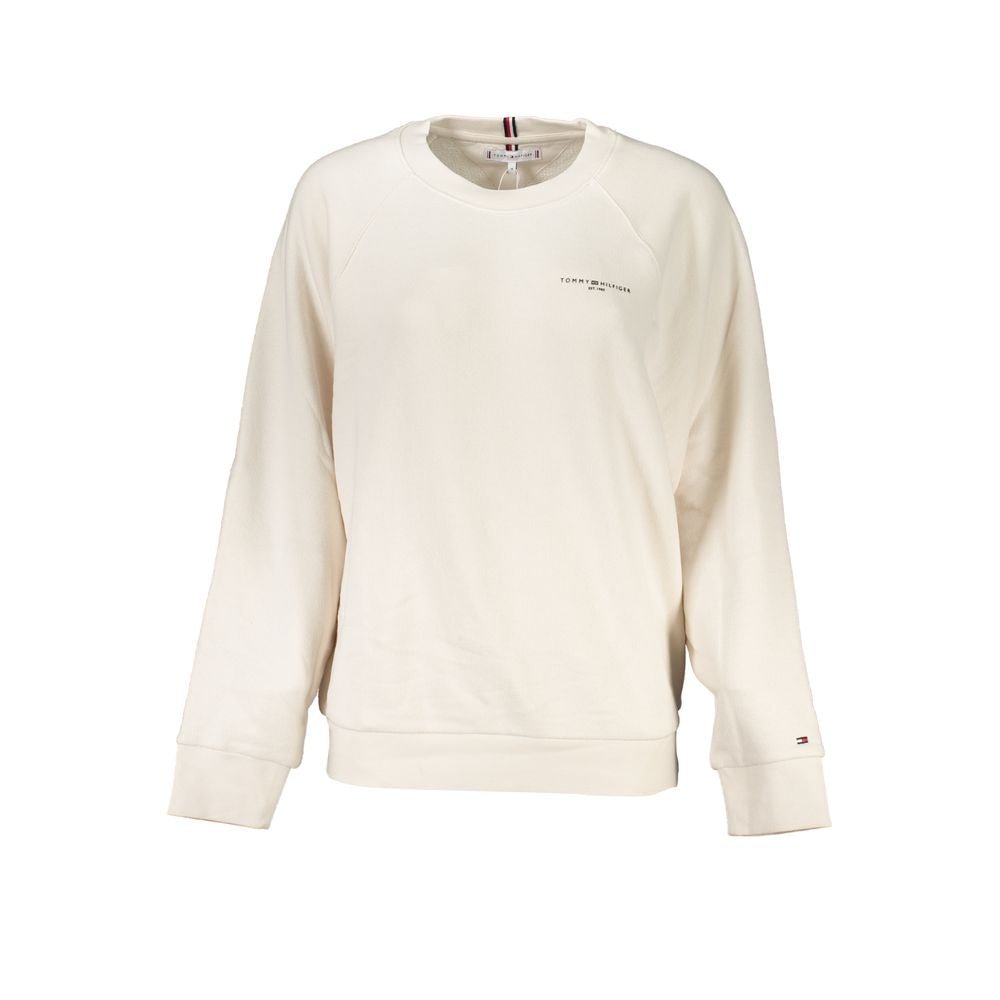 Tommy Hilfiger Beige Cotton Women's Sweatshirt - GET THE BRAND