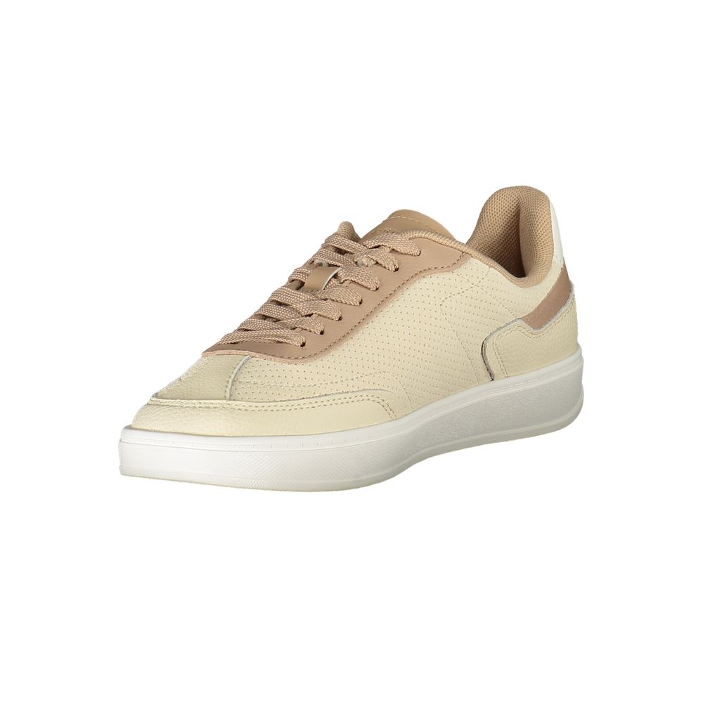 Tommy Hilfiger Beige Polyurethane Women Sneaker - GET THE BRAND