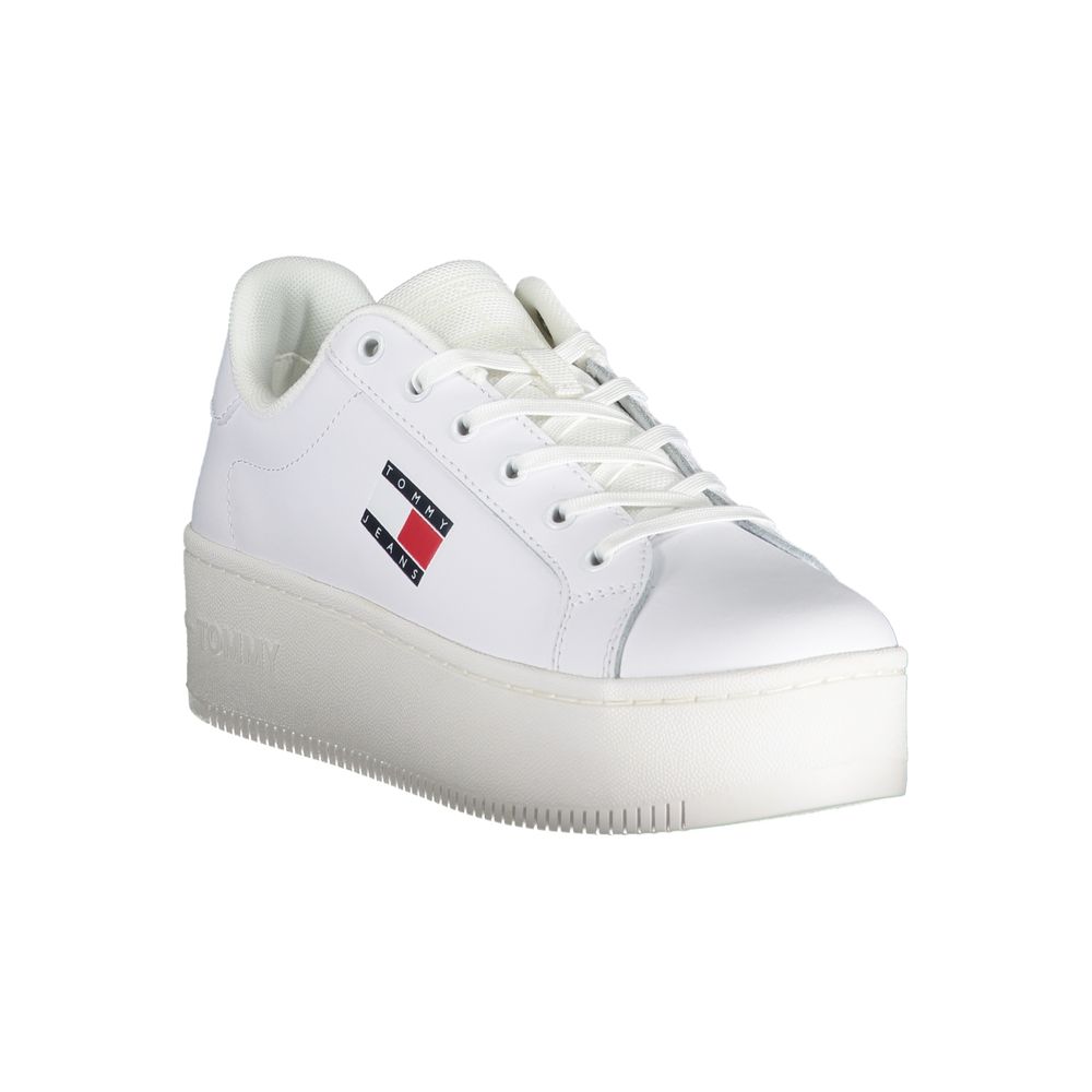 Tommy Hilfiger Bianco Leather Women Sneaker - GET THE BRAND