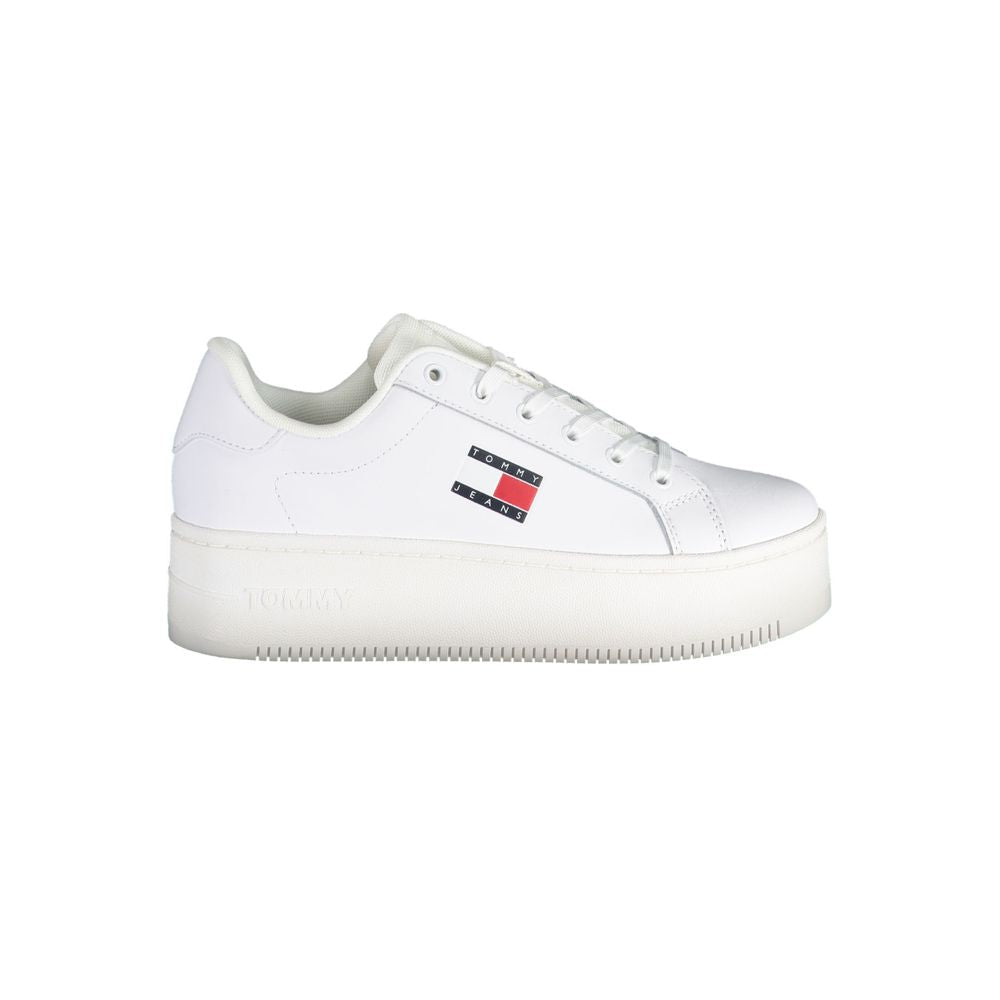 Tommy Hilfiger Bianco Leather Women Sneaker - GET THE BRAND