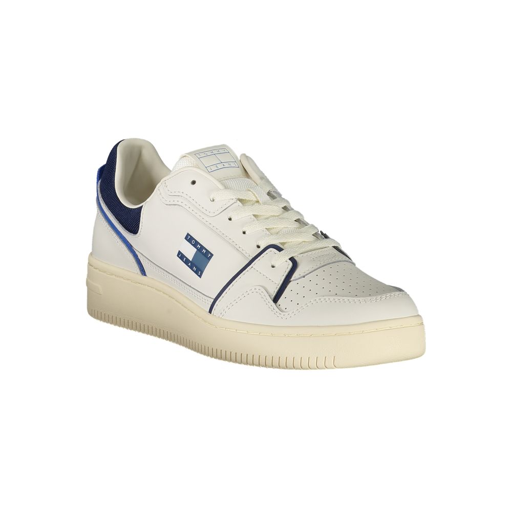Tommy Hilfiger Bianco Polyurethane Men Sneaker - GET THE BRAND