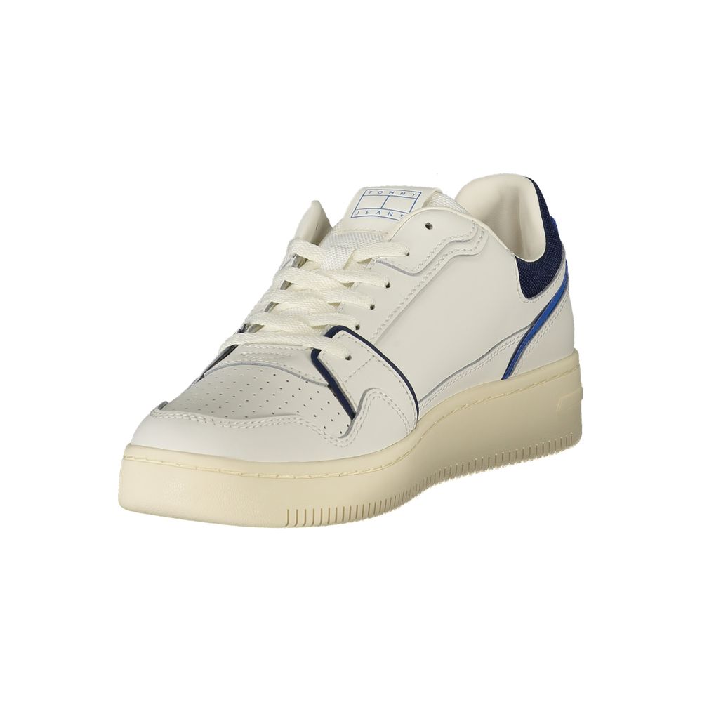 Tommy Hilfiger Bianco Polyurethane Men Sneaker - GET THE BRAND
