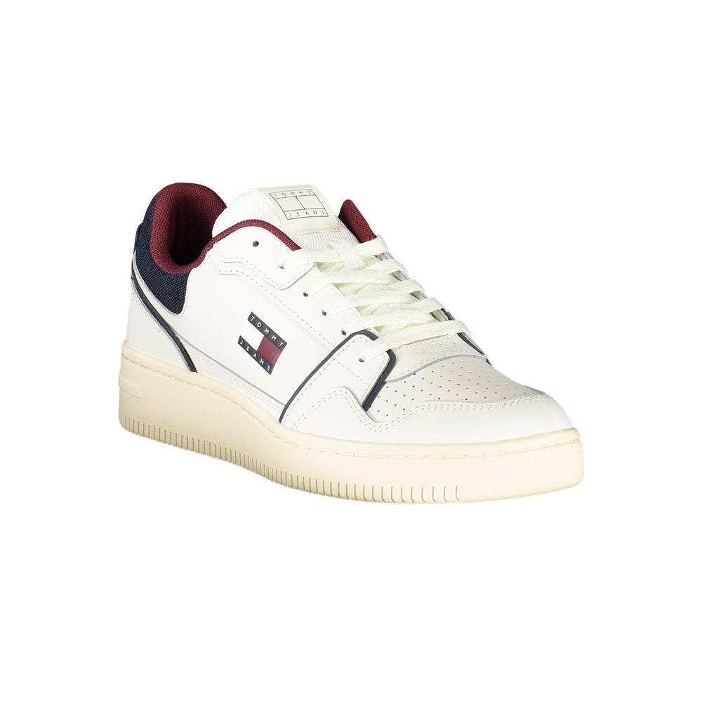 Tommy Hilfiger Bianco Polyurethane Men Sneaker - GET THE BRAND