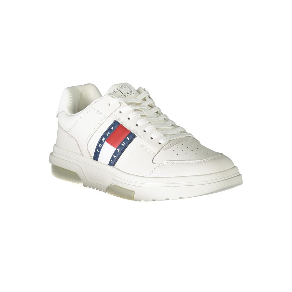 Tommy Hilfiger Bianco Polyurethane Men Sneaker - GET THE BRAND