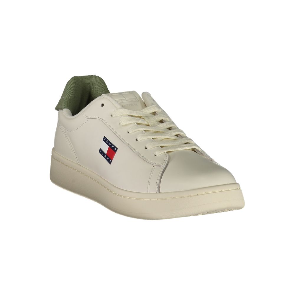 Tommy Hilfiger Bianco Polyurethane Men Sneaker - GET THE BRAND