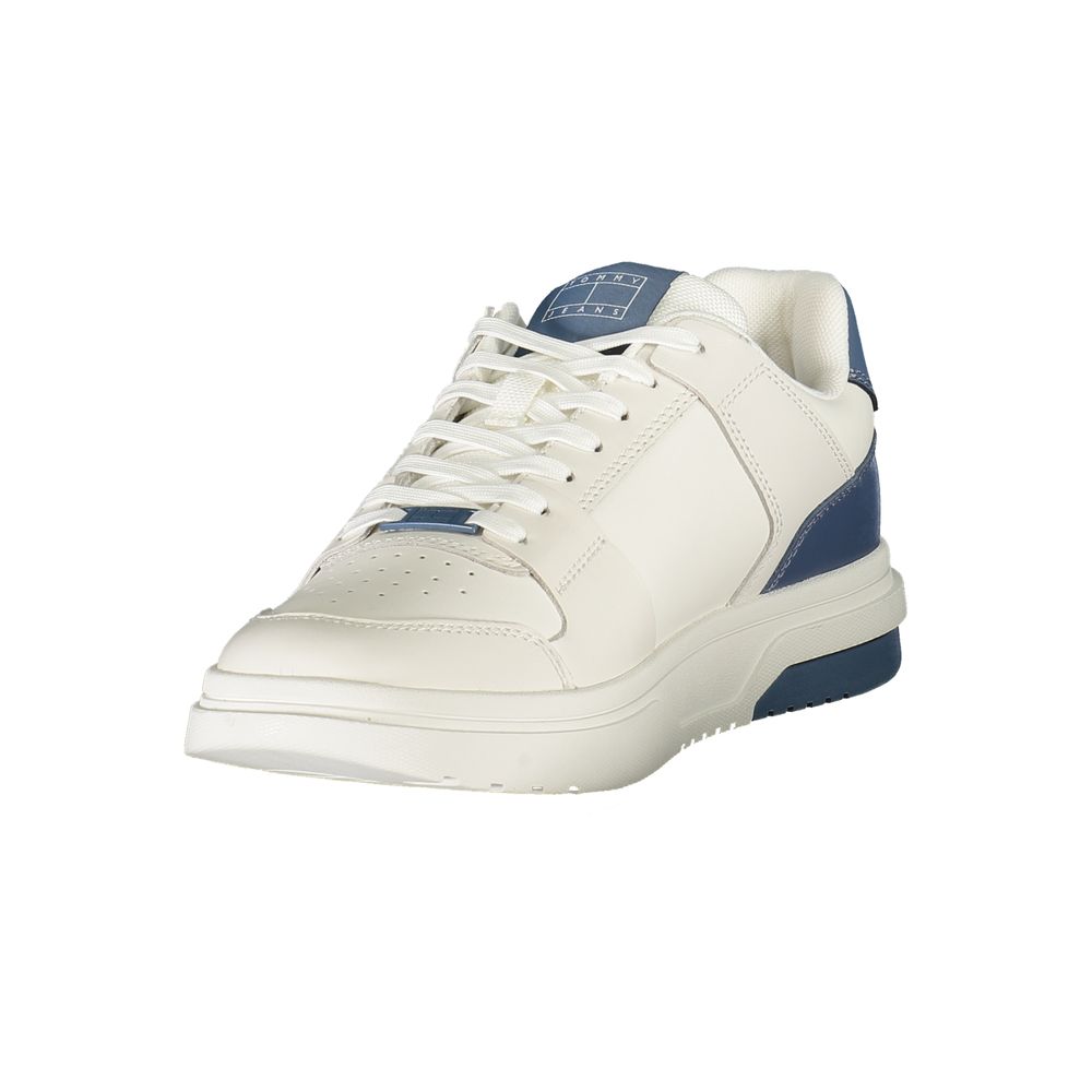 Tommy Hilfiger Bianco Polyurethane Men's Sneaker - GET THE BRAND