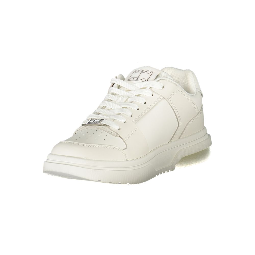 Tommy Hilfiger Bianco Polyurethane Women Sneaker - GET THE BRAND