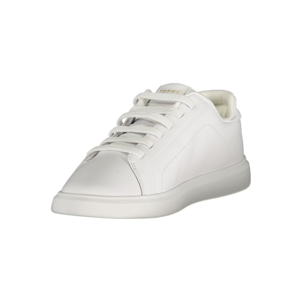 Tommy Hilfiger Bianco Polyurethane Women Sneaker - GET THE BRAND