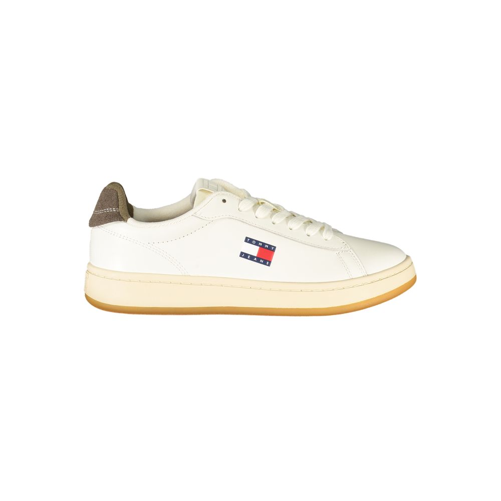 Tommy Hilfiger Bianco Polyurethane Women Sneaker - GET THE BRAND