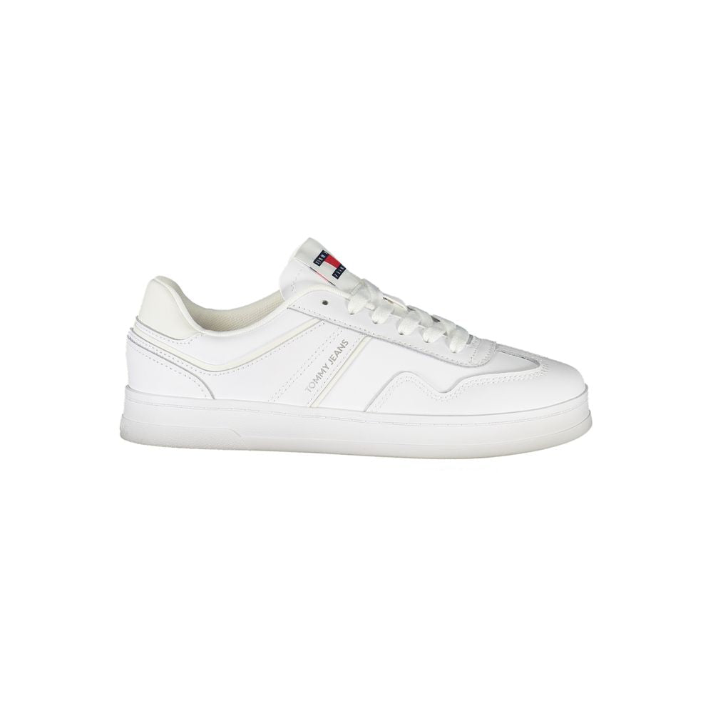 Tommy Hilfiger Bianco Polyurethane Women Sneaker - GET THE BRAND