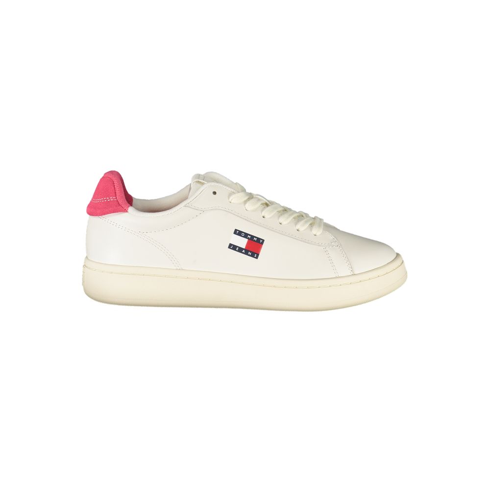Tommy Hilfiger Bianco Polyurethane Women Sneaker - GET THE BRAND