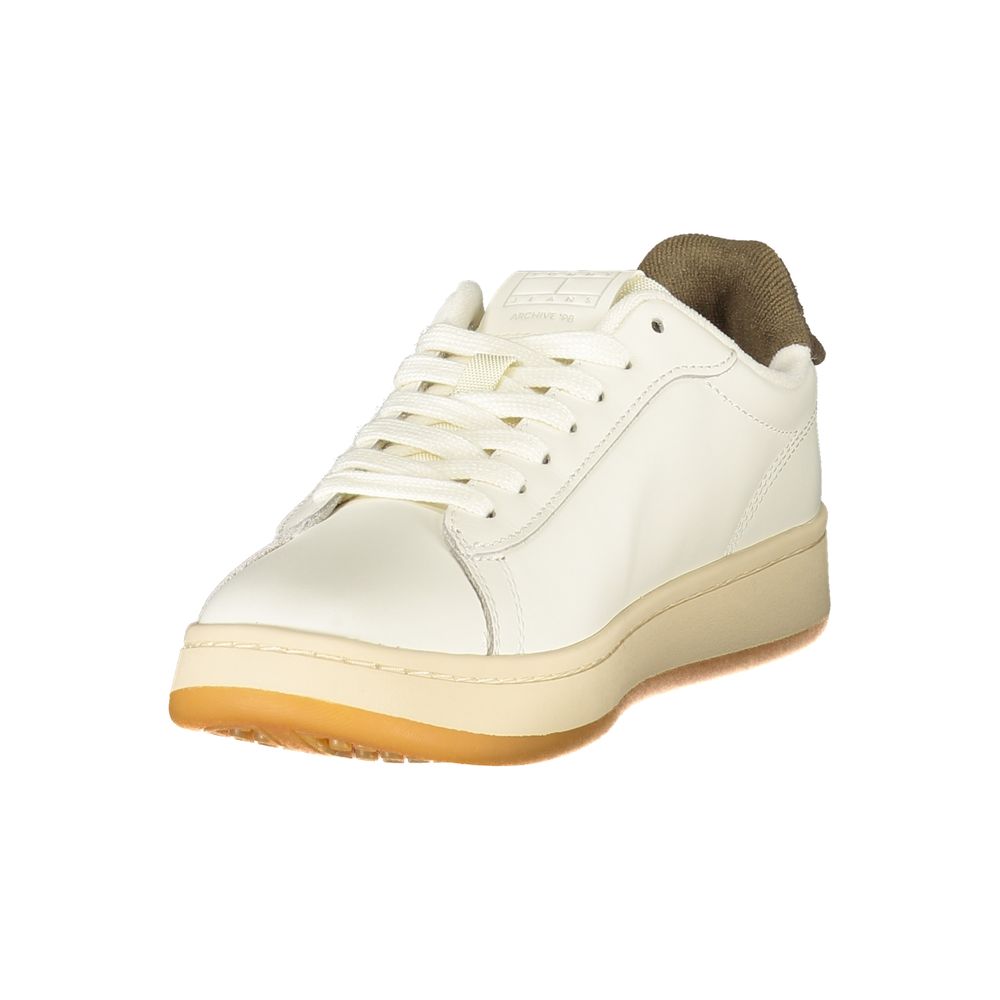 Tommy Hilfiger Bianco Polyurethane Women Sneaker - GET THE BRAND