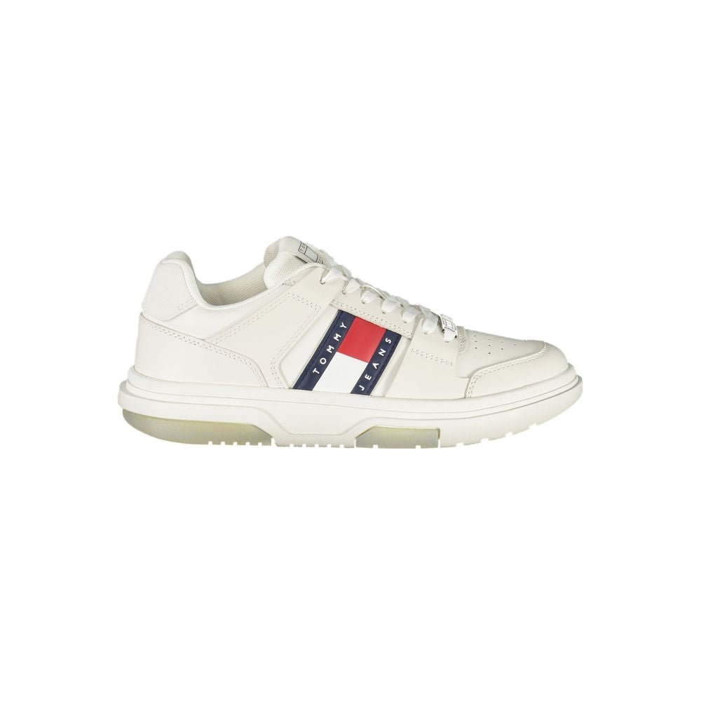 Tommy Hilfiger Bianco Polyurethane Women Sneaker - GET THE BRAND