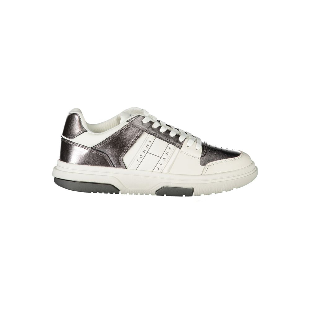 Tommy Hilfiger Bianco Polyurethane Women Sneaker - GET THE BRAND