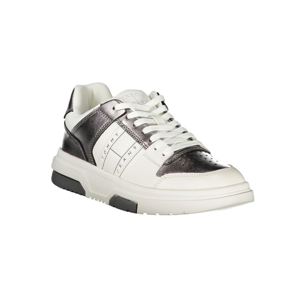 Tommy Hilfiger Bianco Polyurethane Women Sneaker - GET THE BRAND