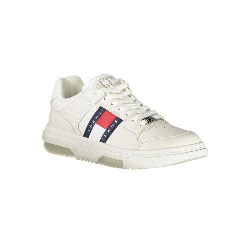 Tommy Hilfiger Bianco Polyurethane Women Sneaker - GET THE BRAND