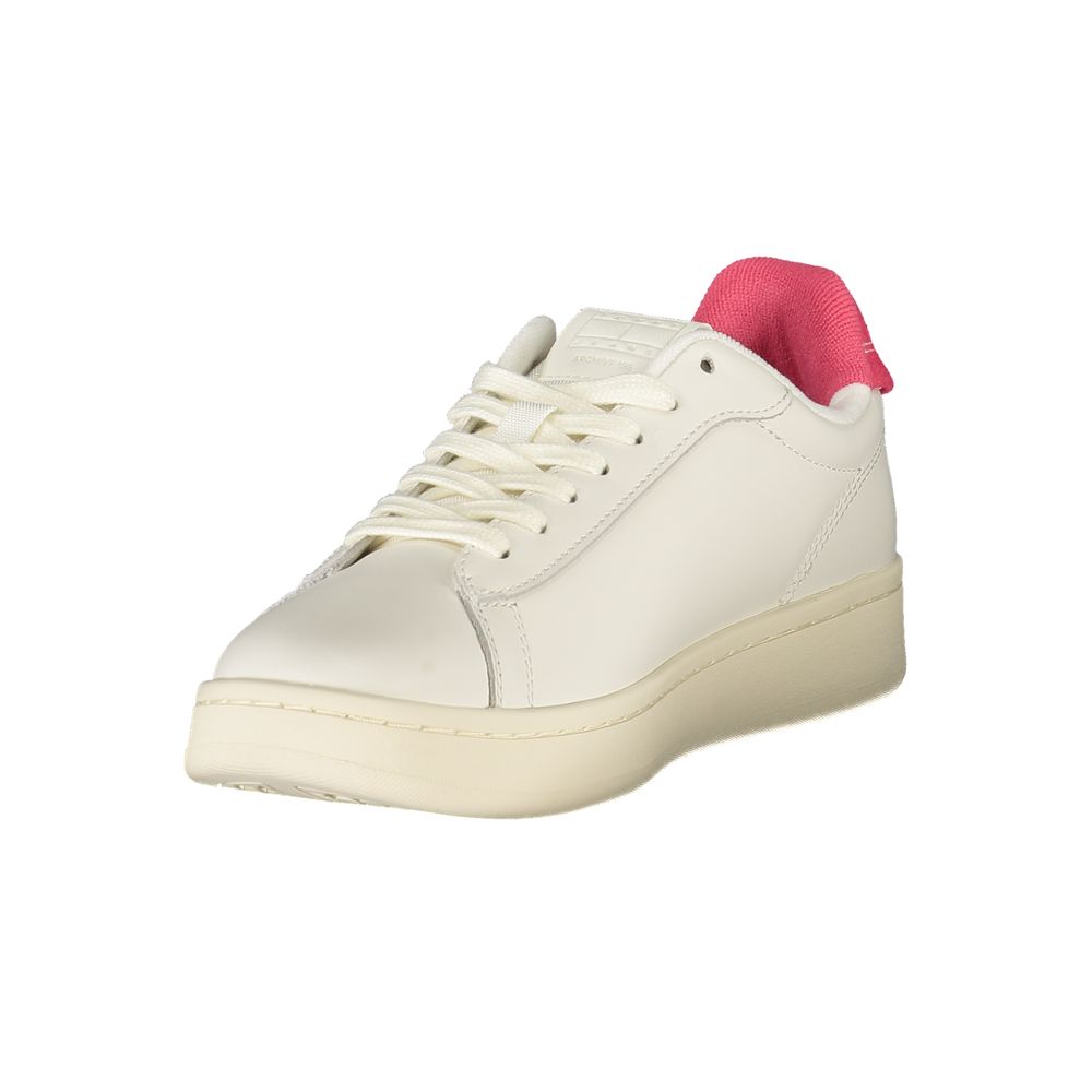 Tommy Hilfiger Bianco Polyurethane Women Sneaker - GET THE BRAND