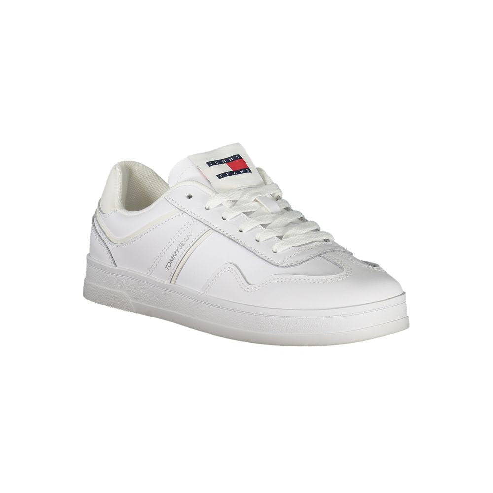 Tommy Hilfiger Bianco Polyurethane Women Sneaker - GET THE BRAND