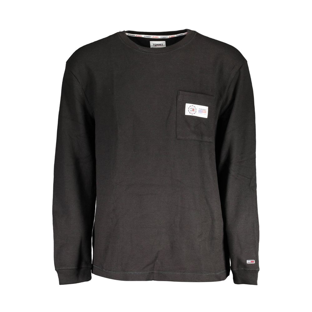 Tommy Hilfiger Black Cotton Men Sweater - GET THE BRAND