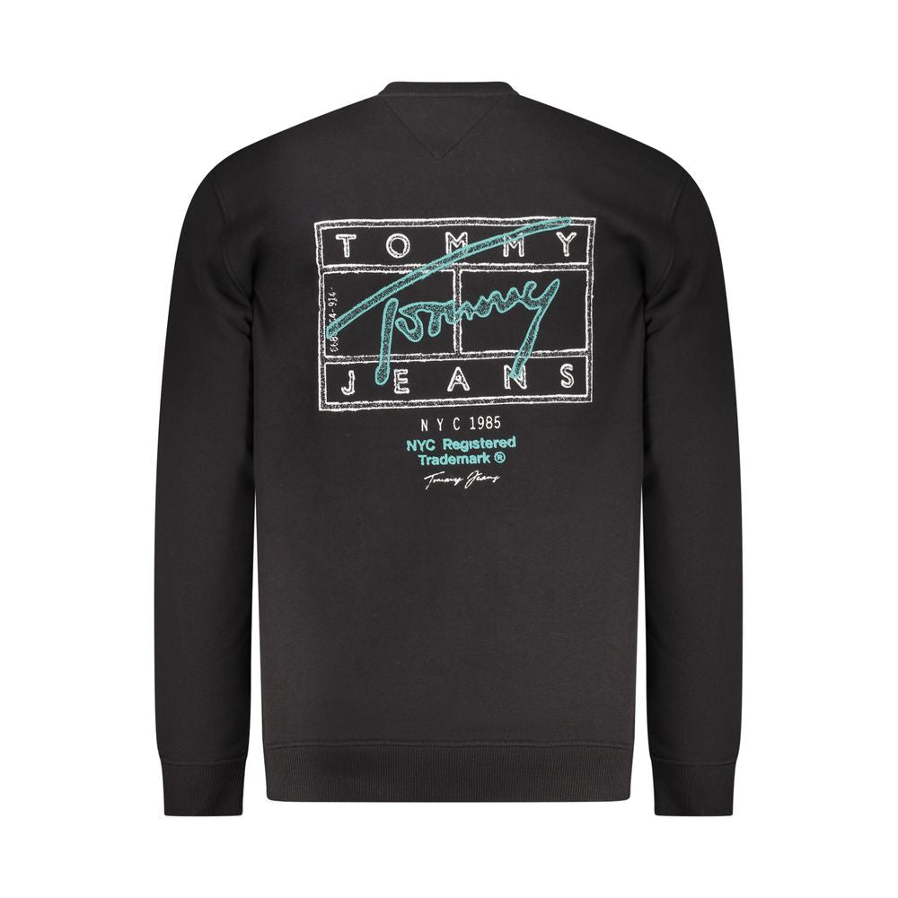 Tommy Hilfiger Black Cotton Men Sweatshirt - GET THE BRAND