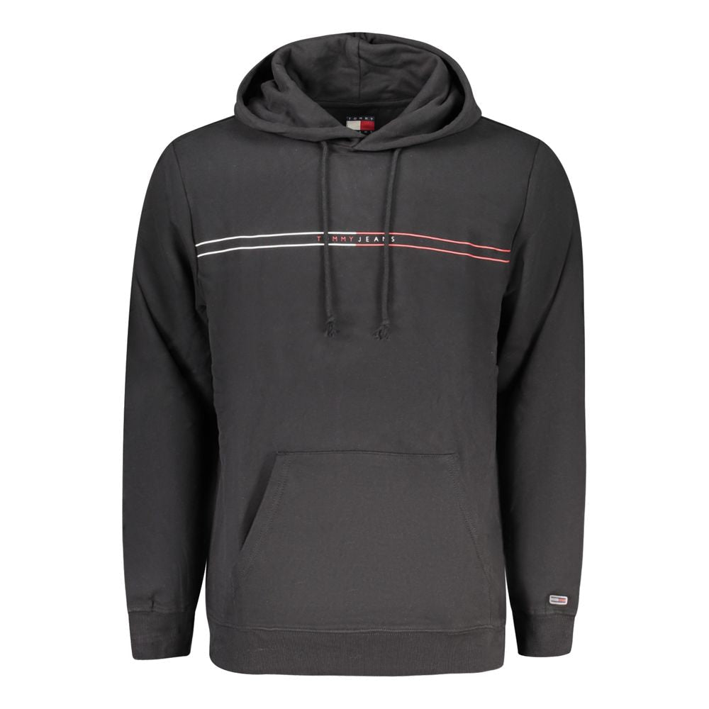 Tommy Hilfiger "Black Cotton Men's Hoodie" - GET THE BRAND