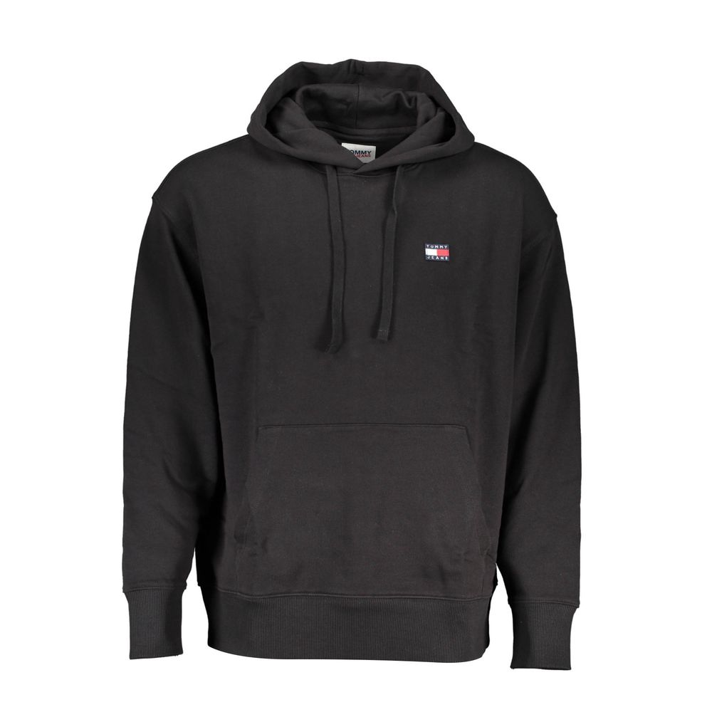 Tommy Hilfiger Black Cotton Men's Hoodie - GET THE BRAND