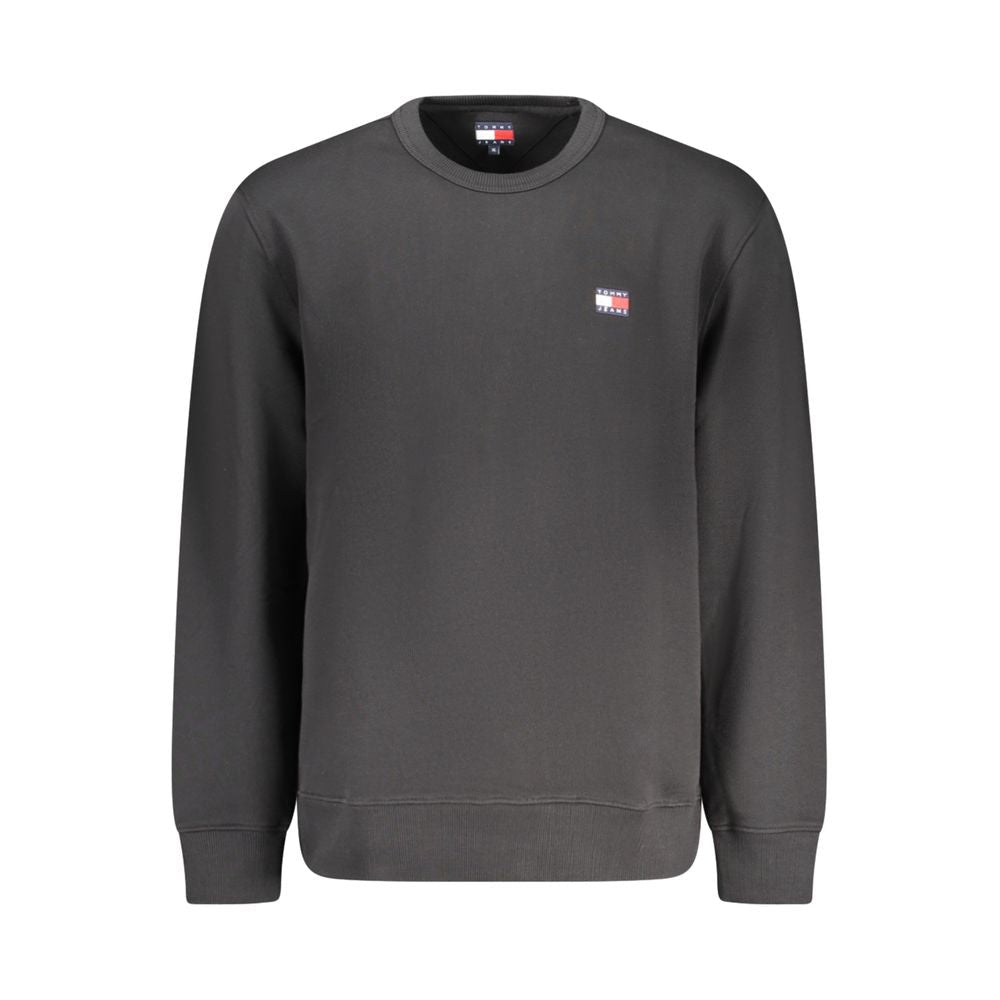 Tommy Hilfiger Black Cotton Mens Sweatshirt - GET THE BRAND