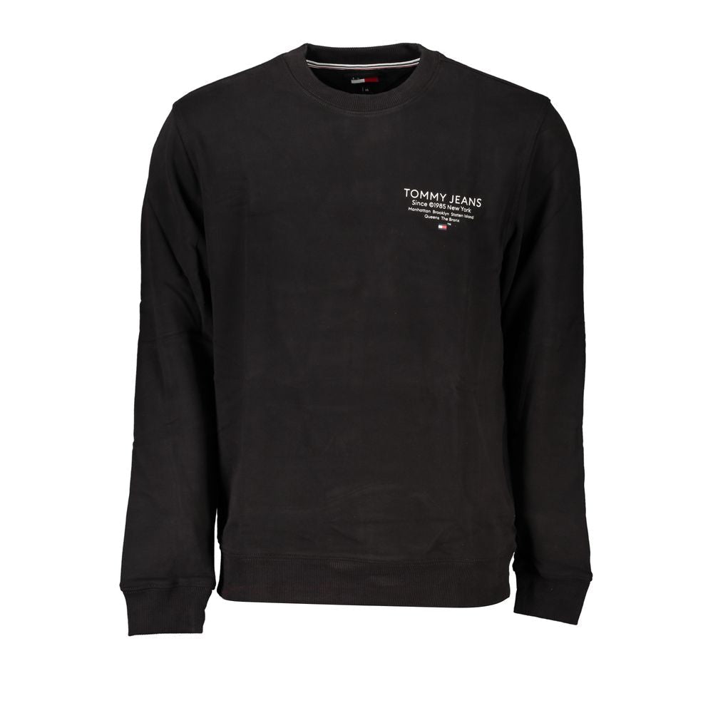 Tommy Hilfiger Black Cotton Men's Sweatshirt - GET THE BRAND