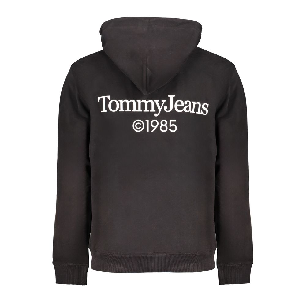 Tommy Hilfiger Black Cotton Men's Sweatshirt Hoodie - GET THE BRAND