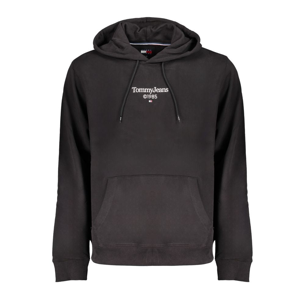 Tommy Hilfiger Black Cotton Men's Sweatshirt Hoodie - GET THE BRAND