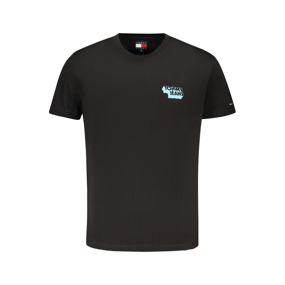 Tommy Hilfiger Black Cotton Men's T-Shirt - GET THE BRAND